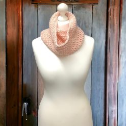 Multi Coloured Textured Crochet Cowl