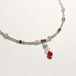 Xmas Drop Necklace - Silver plated