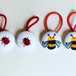 Handmade Infant/Fine Hair Button Bobble Hair Ties - Animals & Insects 3 Handmade Infant/Fine Hair Button Bobble Hair Ties - Animals & Insects 7