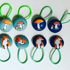 Handmade Infant/Fine Hair Button Bobble Hair Ties - Animals & Insects 6 Handmade Infant/Fine Hair Button Bobble Hair Ties - Animals & Insects 10