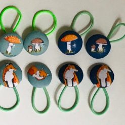 Handmade Infant/Fine Hair Button Bobble Hair Ties - Animals & Insects 1 Handmade Infant/Fine Hair Button Bobble Hair Ties - Animals & Insects 5