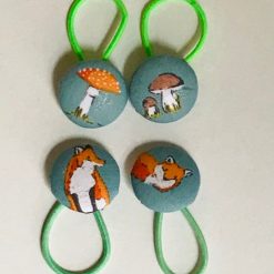 Handmade Infant/Fine Hair Button Bobble Hair Ties - Animals & Insects 4 Handmade Infant/Fine Hair Button Bobble Hair Ties - Animals & Insects 8