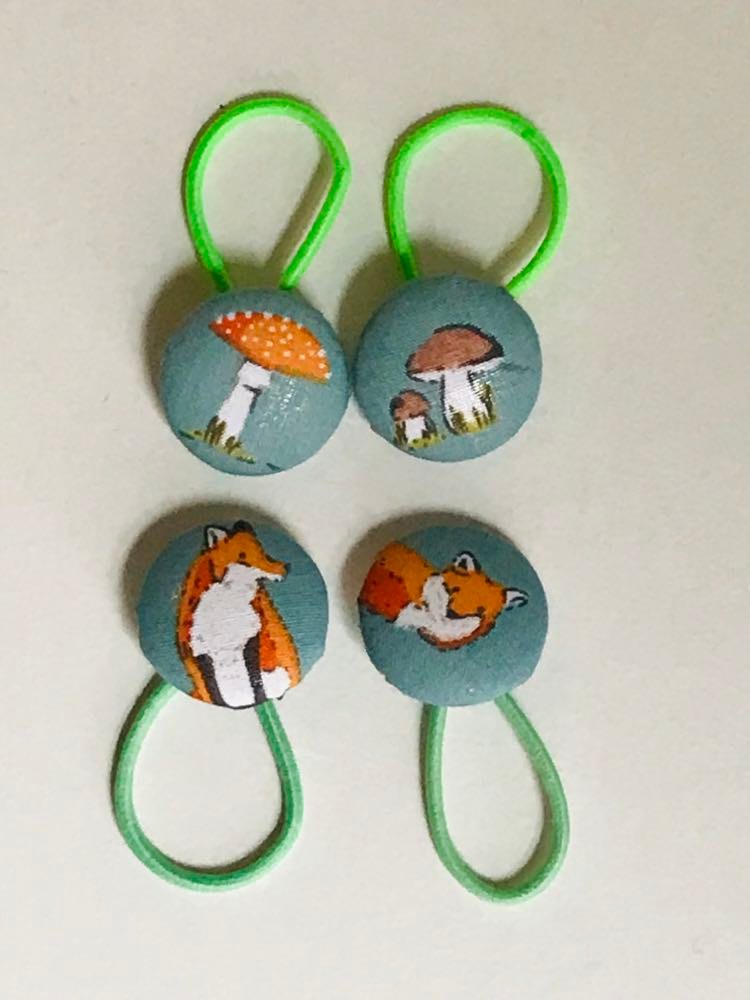 Handmade Infant/Fine Hair Button Bobble Hair Ties - Unicorns, Stars, & Planets Handmade Infant/Fine Hair Button Bobble Hair Ties - Unicorns, Stars, & Planets