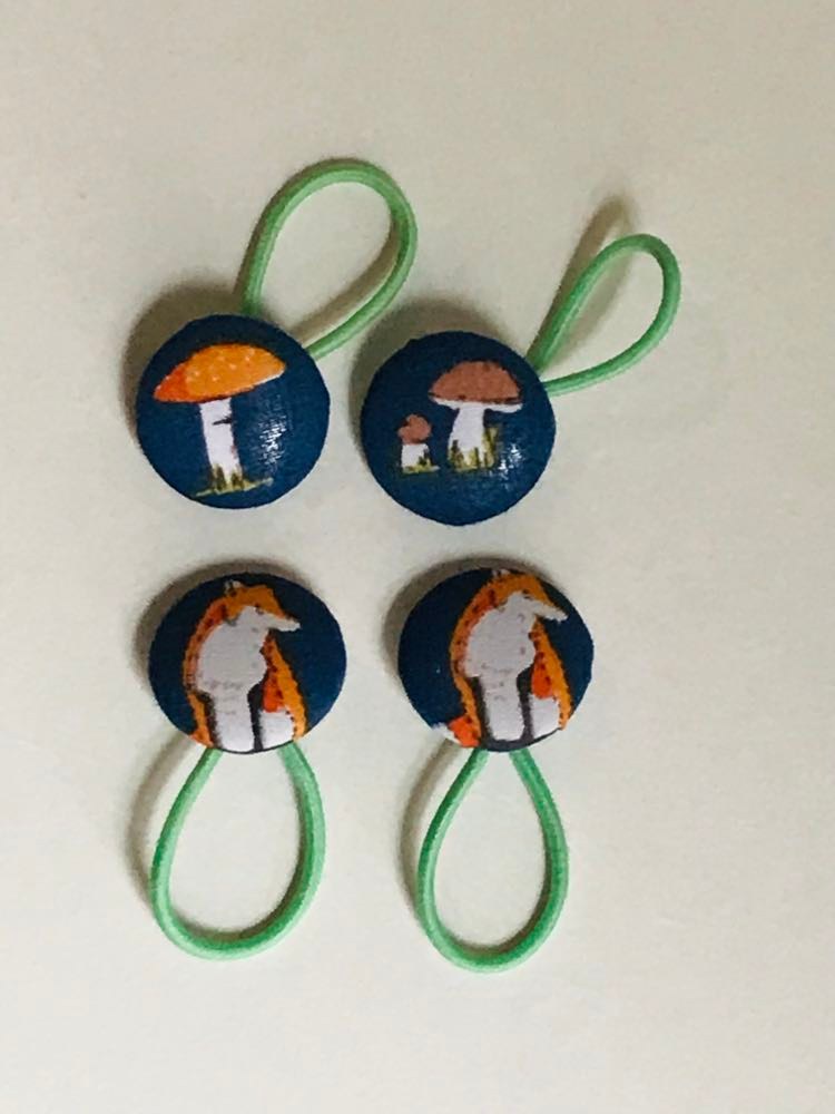 Handmade Infant/Fine Hair Button Bobble Hair Ties - Unicorns, Stars, & Planets Handmade Infant/Fine Hair Button Bobble Hair Ties - Unicorns, Stars, & Planets