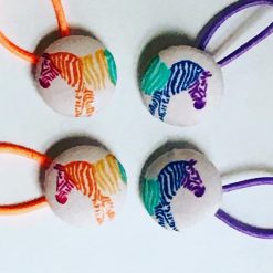 Handmade Infant/Fine Hair Button Bobble Hair Ties - Animals & Insects 2 Handmade Infant/Fine Hair Button Bobble Hair Ties - Animals & Insects 6