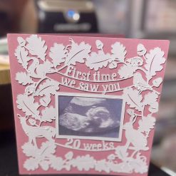 D - Baby Scan Card for 12 or 20 Weeks - First Time We Saw You!