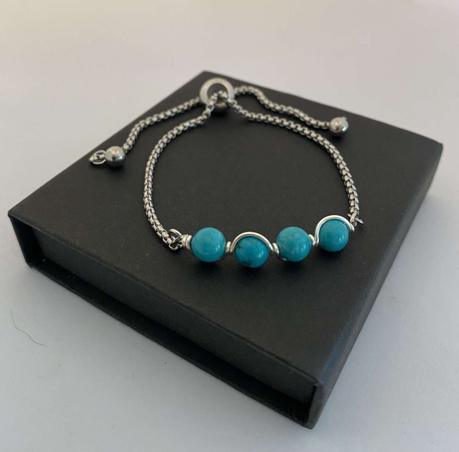 Turquoise Gemstone Bracelet Turquoise Gemstone Bracelet