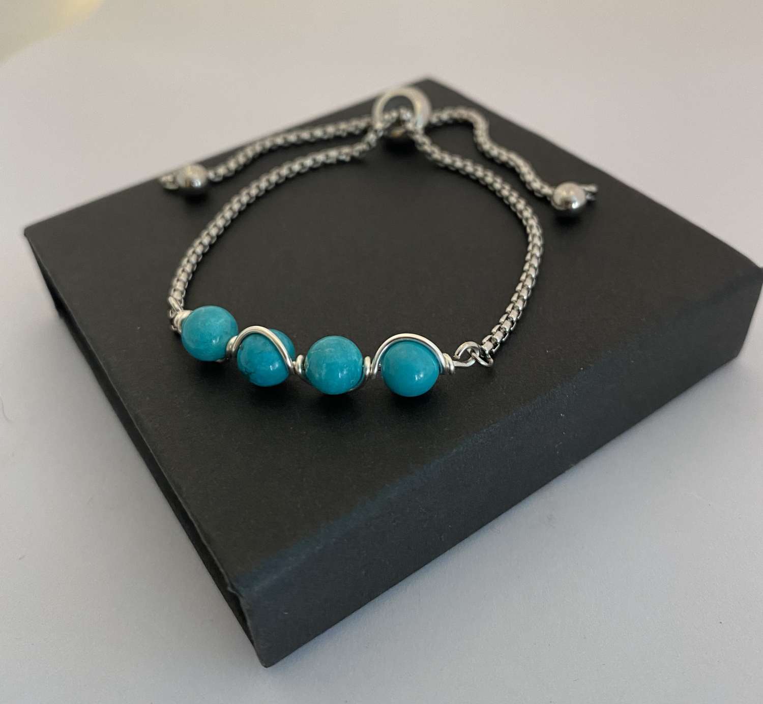 Turquoise Gemstone Bracelet Turquoise Gemstone Bracelet
