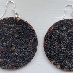 Red Sequin disc earrings