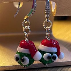 E - Sprout Christmas Earrings
