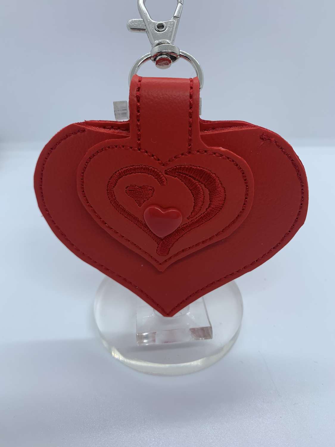 Heart shaped coin key fob Heart shaped coin key fob