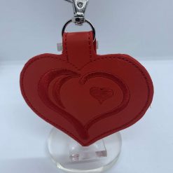 Heart shaped coin key fob