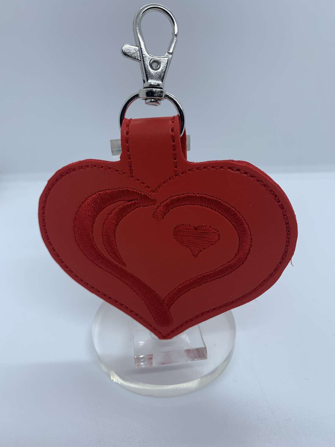 Heart shaped coin key fob Heart shaped coin key fob