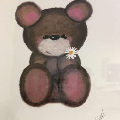Little Poppets mounted cat nursery print