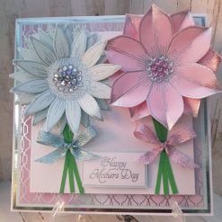 A Luxury Handmade Mothers Day Card - Floral Blooms