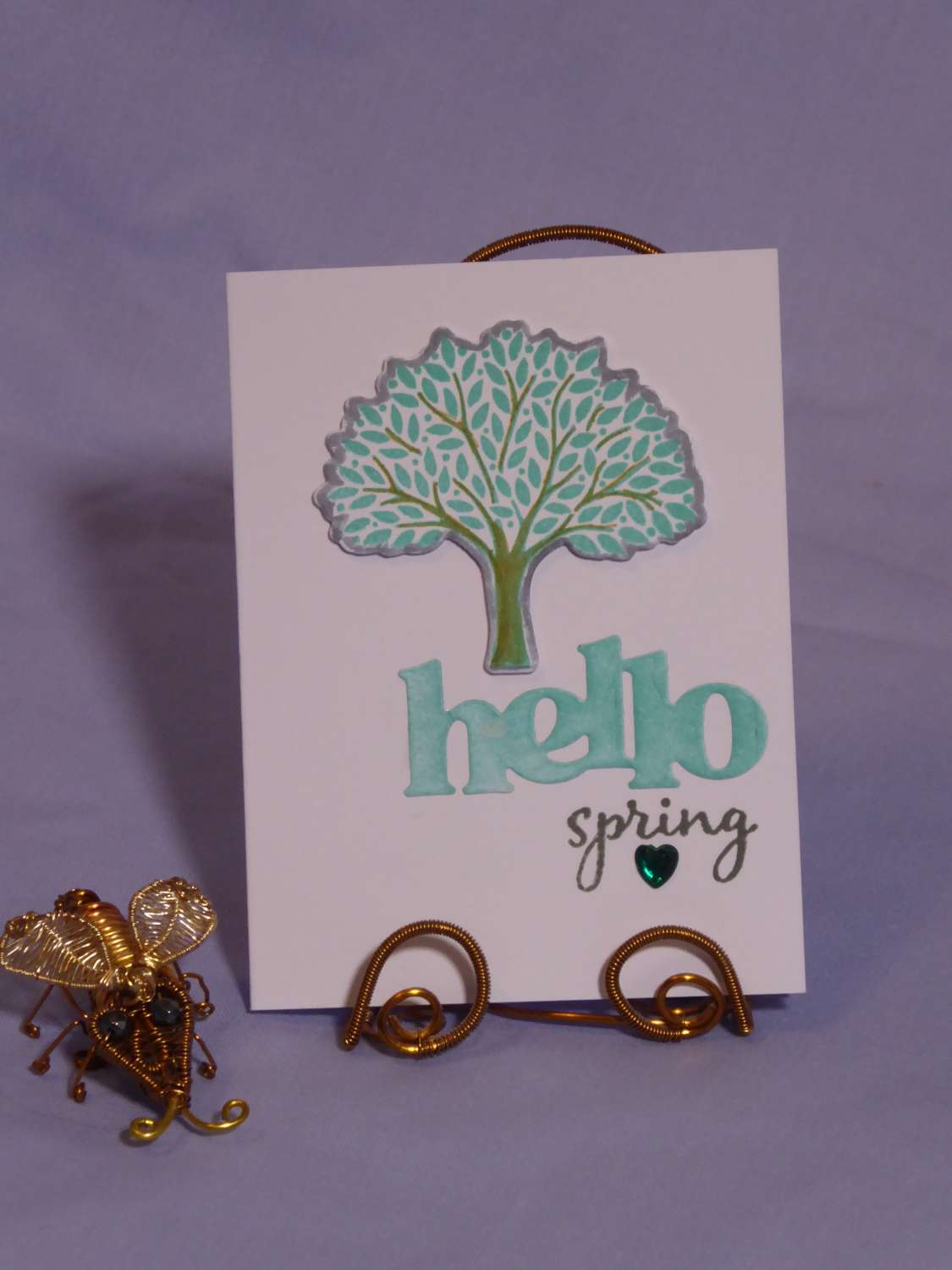 Tree Hello Spring Card Tree Hello Spring Card