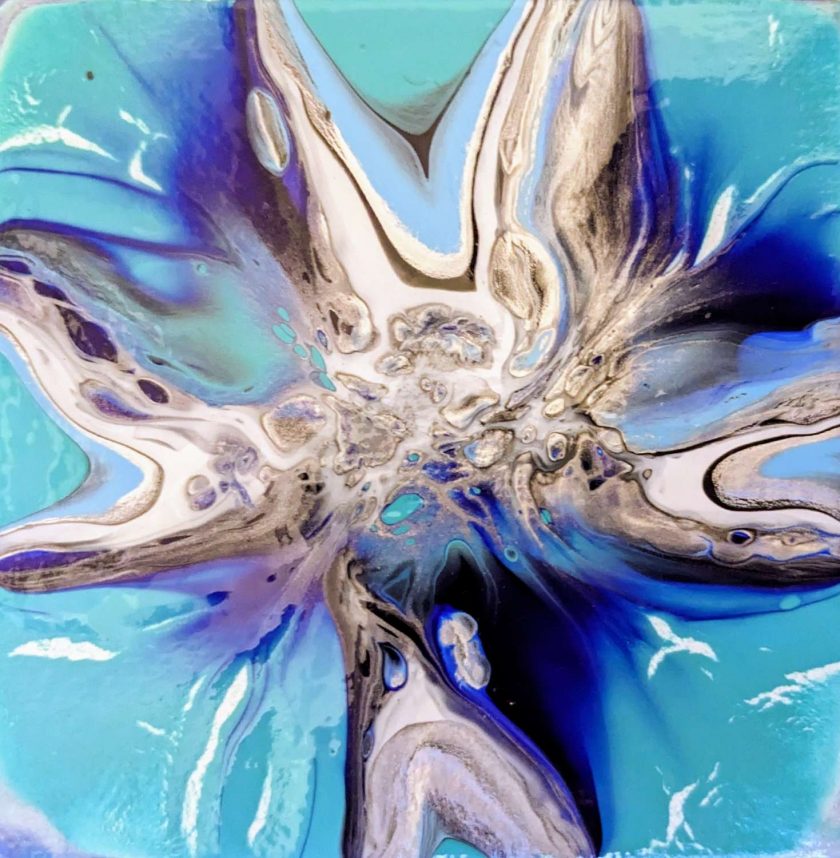 Original fluid artwork on canvas MadeMe