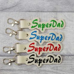 Keyring Fathers Day 'Superdad' Key Fob