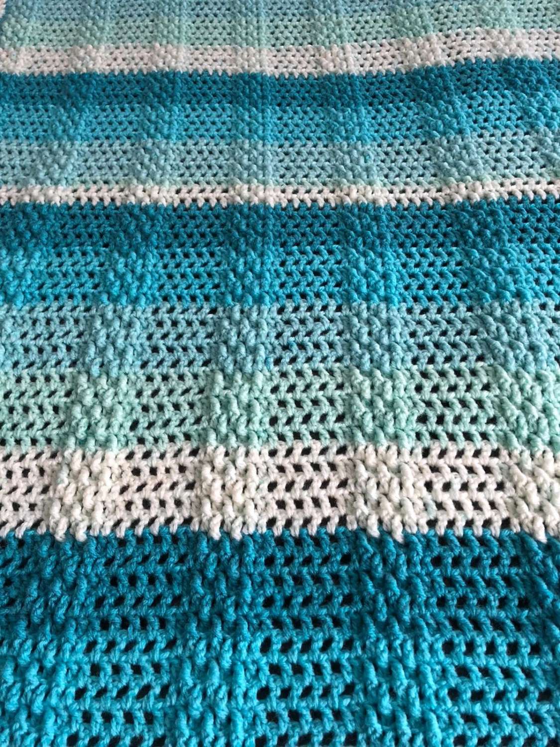 Ribbed Herringbone Baby Blanket MadeMe