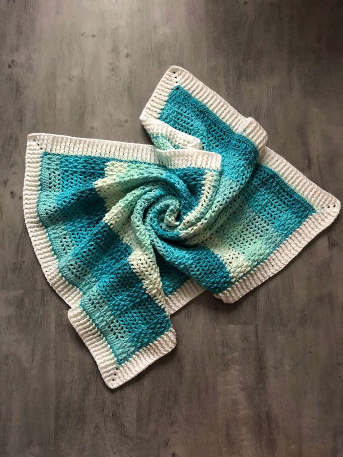 Ribbed Herringbone Baby Blanket MadeMe