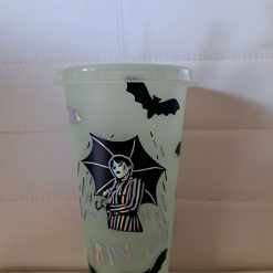 Wednesday glow in the dark cold cup