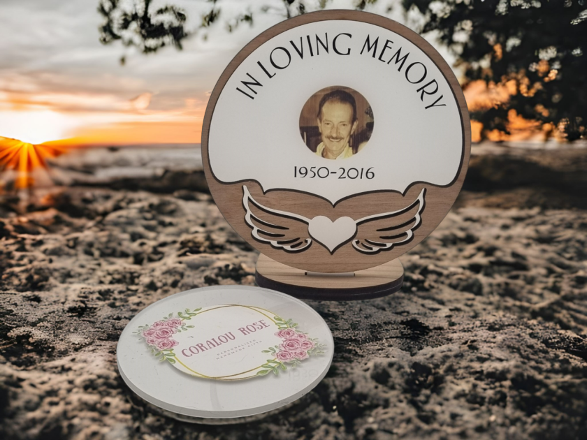 PERSONALISED Photo Memorial 'in Loving Memory' tealight holder