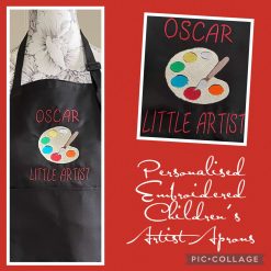 Personalised Embroidered Children’s Artist Apron
