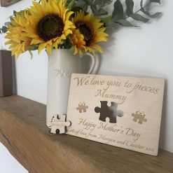Wooden Mothers Day Card
