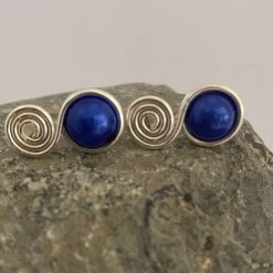 Blue Stud Earrings