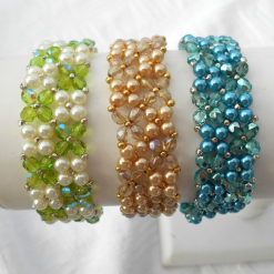 Flower cuff bracelet