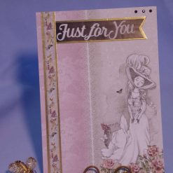 Just For You Card, Vintage Lady