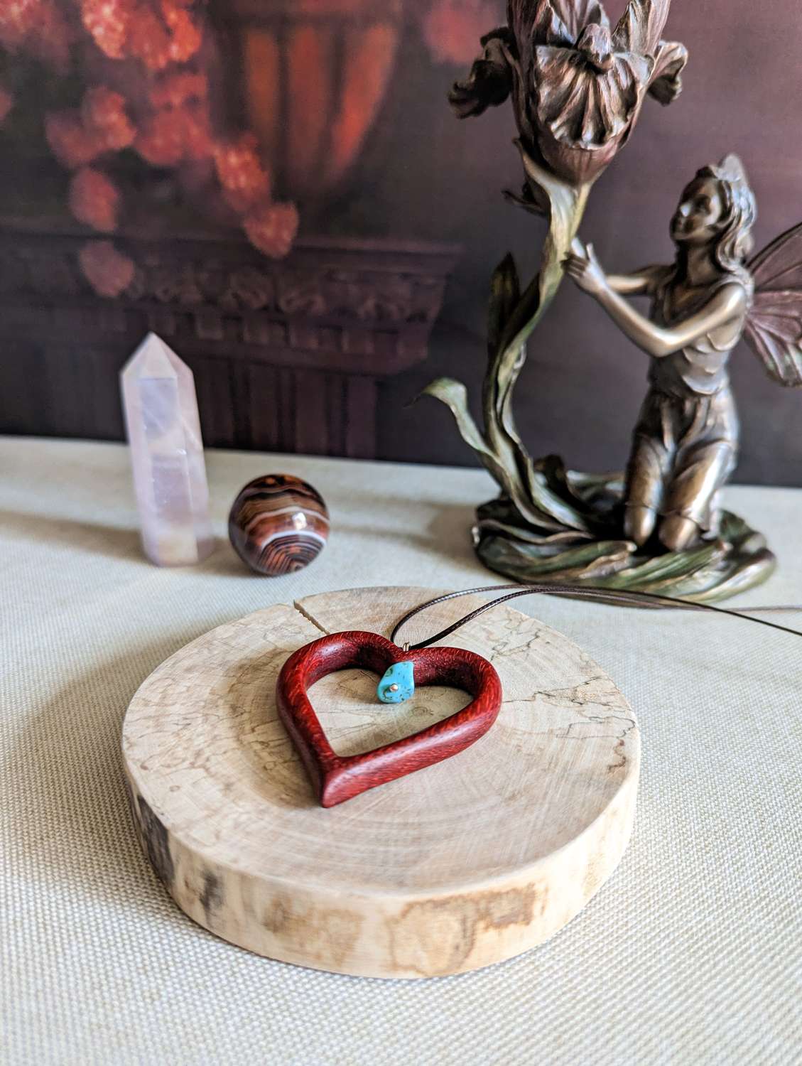 Turquoise in red heart Turquoise in red heart