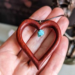 Turquoise in red heart
