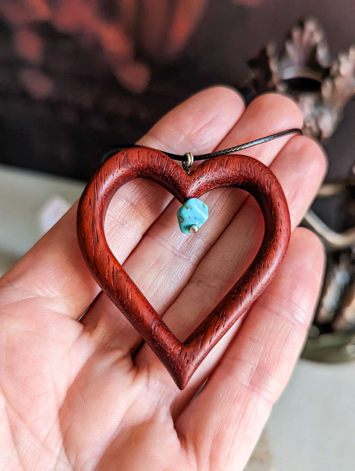 Turquoise in red heart Turquoise in red heart