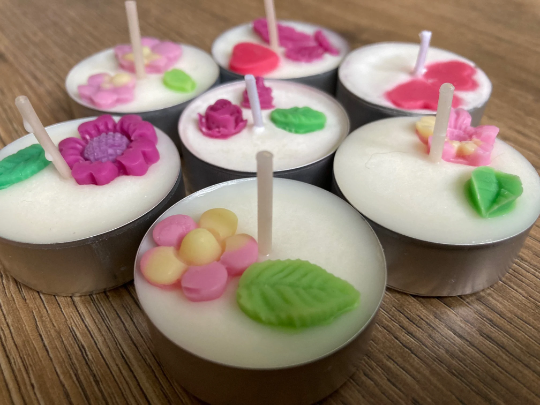 Tea light candles - soy wax, vegan, nature-inspired Tea light candles - soy wax, vegan, nature-inspired