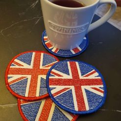 Coaster Coronation Union jack coasters.