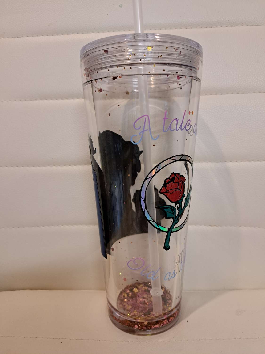Beauty and the beast snowglobe tumbler Beauty and the beast snowglobe tumbler