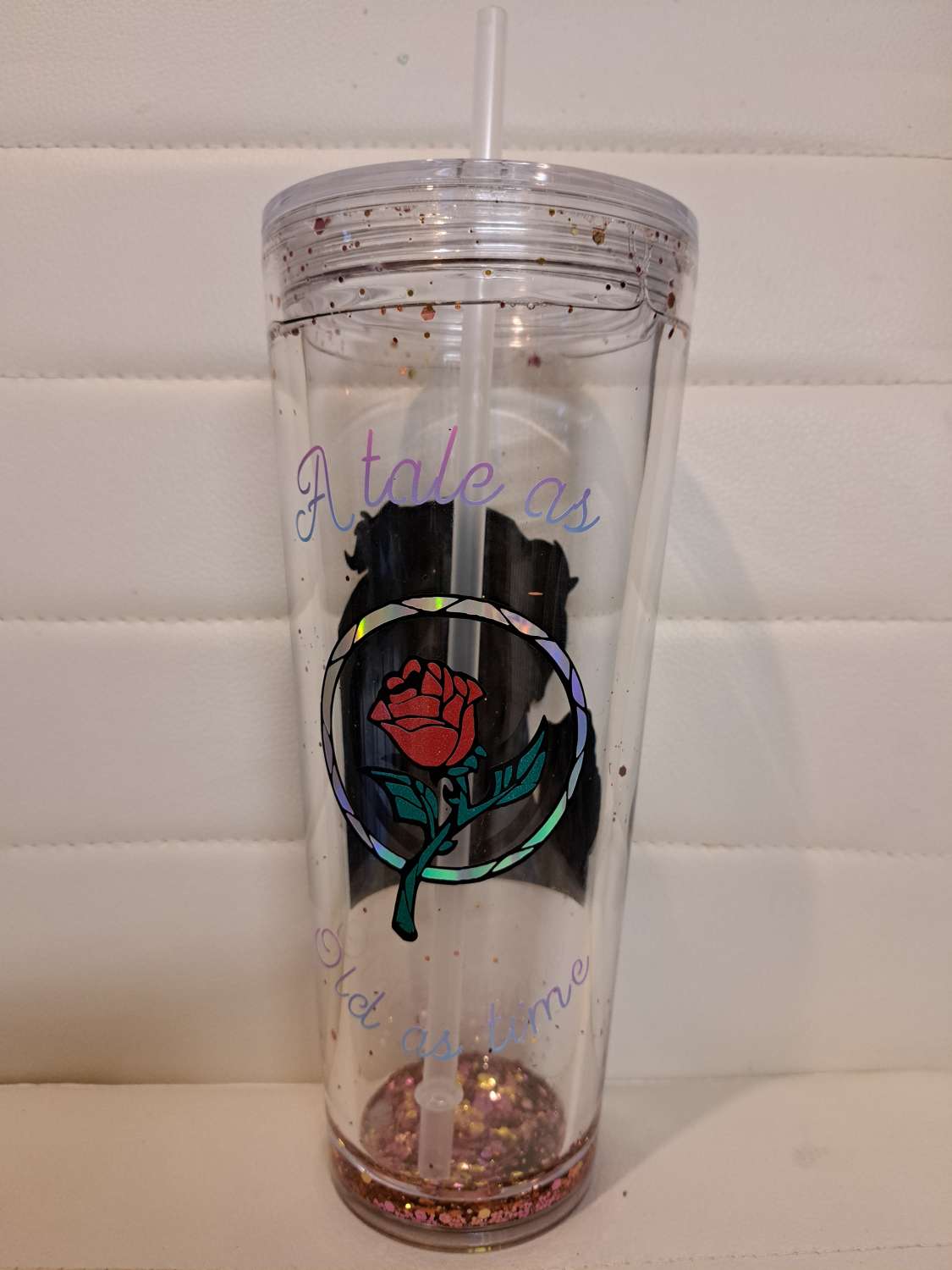 Beauty and the beast snowglobe tumbler Beauty and the beast snowglobe tumbler