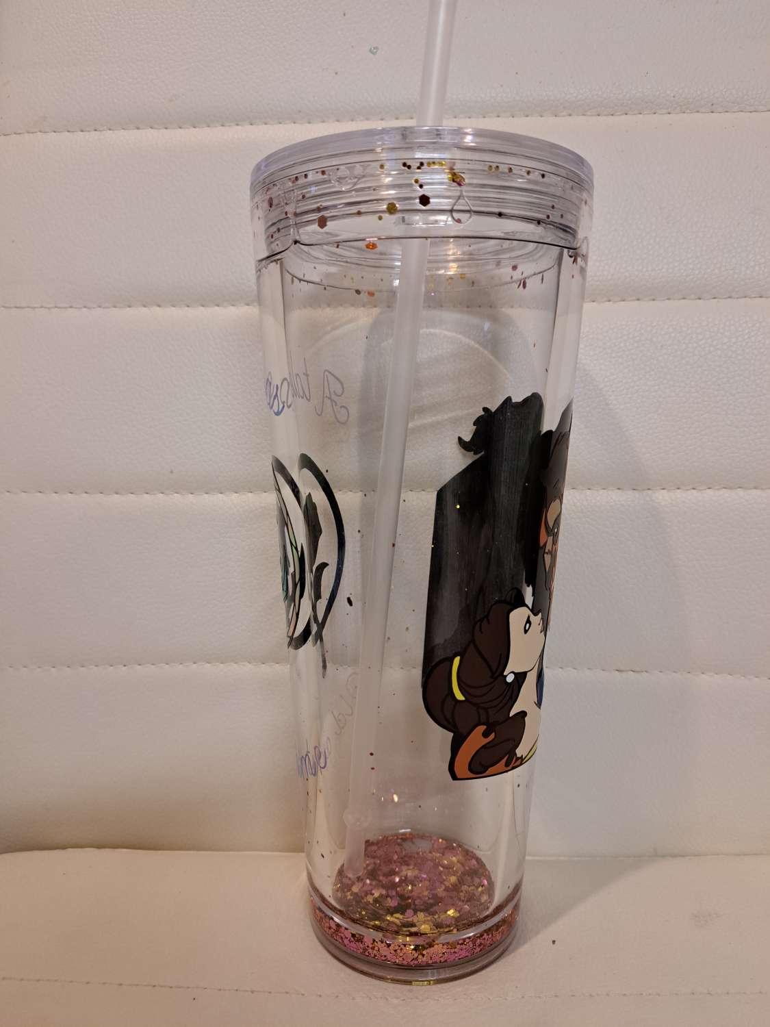 Beauty and the beast snowglobe tumbler Beauty and the beast snowglobe tumbler