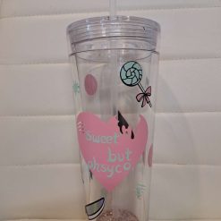 Sweet but phsyco snowglobe tumbler