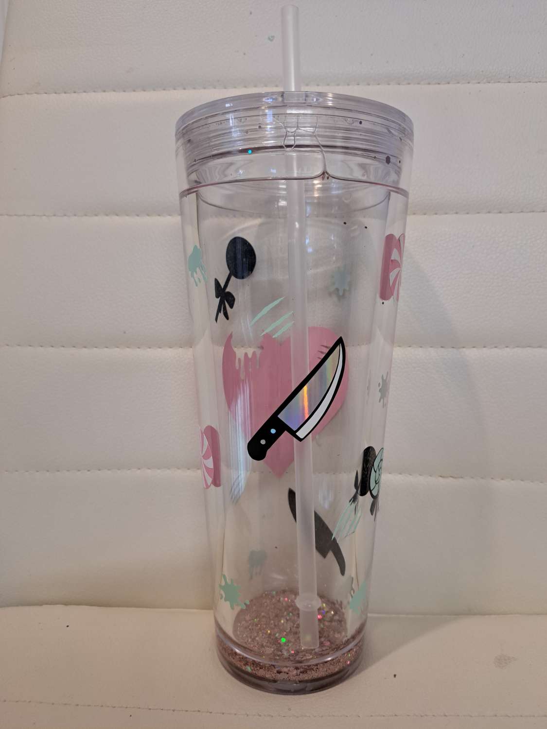 Sweet but phsyco snowglobe tumbler Sweet but phsyco snowglobe tumbler