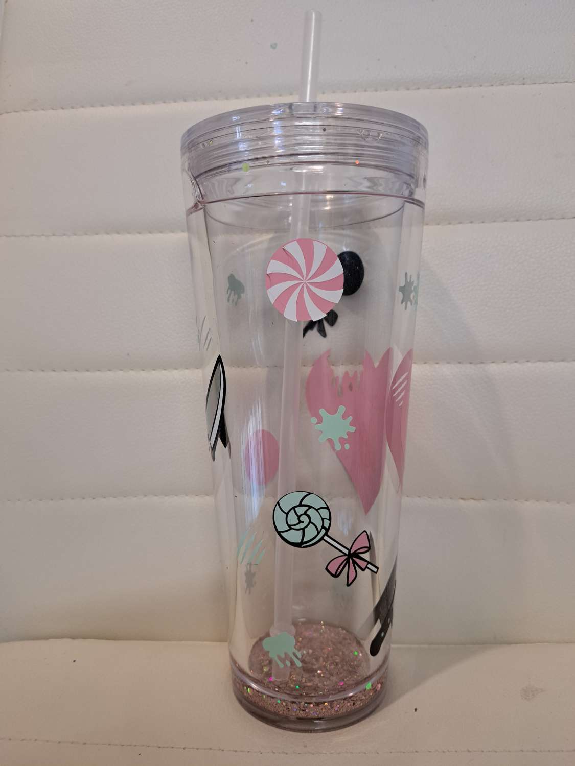 Sweet but phsyco snowglobe tumbler Sweet but phsyco snowglobe tumbler