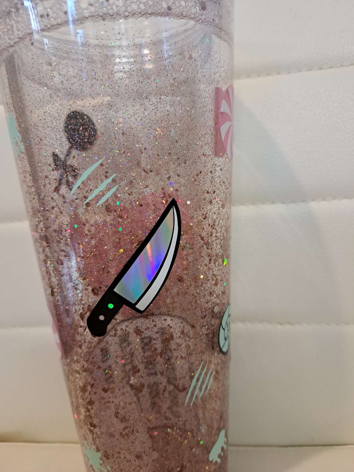 Sweet but phsyco snowglobe tumbler Sweet but phsyco snowglobe tumbler