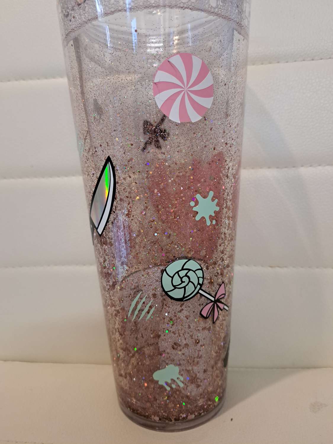 Sweet but phsyco snowglobe tumbler Sweet but phsyco snowglobe tumbler