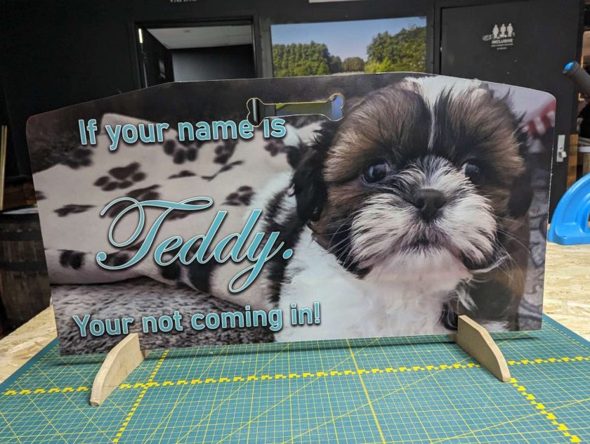 Personalised pet door/stair guards MadeMe