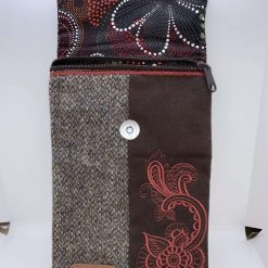 Crossbody embroidered brown bag 3 Crossbody embroidered brown bag 3