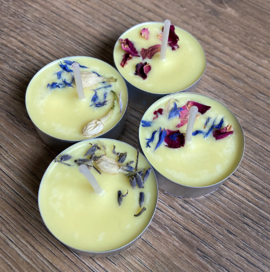 Tea light candles - soy wax, vegan, nature-inspired Tea light candles - soy wax, vegan, nature-inspired