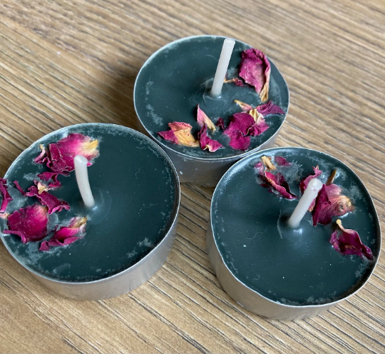 Tea light candles - soy wax, vegan, nature-inspired Tea light candles - soy wax, vegan, nature-inspired
