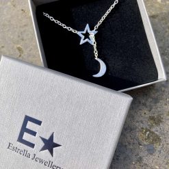 Moon and Star Larette Necklace 1