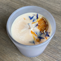 Luxury scented soy candle decorated with flowers - premium handmade vegan gift 6 Luxury scented soy candle decorated with flowers - premium handmade vegan gift 6